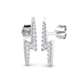 0.17ct Natural Diamond Round Cut Stud Earrings in 9K White Gold