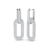Spunky Gold Drop & Trilogy Diamond Earrings - 1.5ct to 2.5ct Luxury
