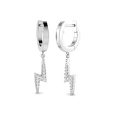 "Elegant Tulny Gold Drop & Trilogy Diamond Earrings - 0.1ct Luxury"