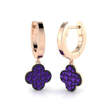 Tuloy Clover Diamond Earrings in Gold - 0.33ct Luxury Jewelry