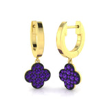 Tuloy Clover Diamond Earrings in Gold - 0.33ct Luxury Jewelry