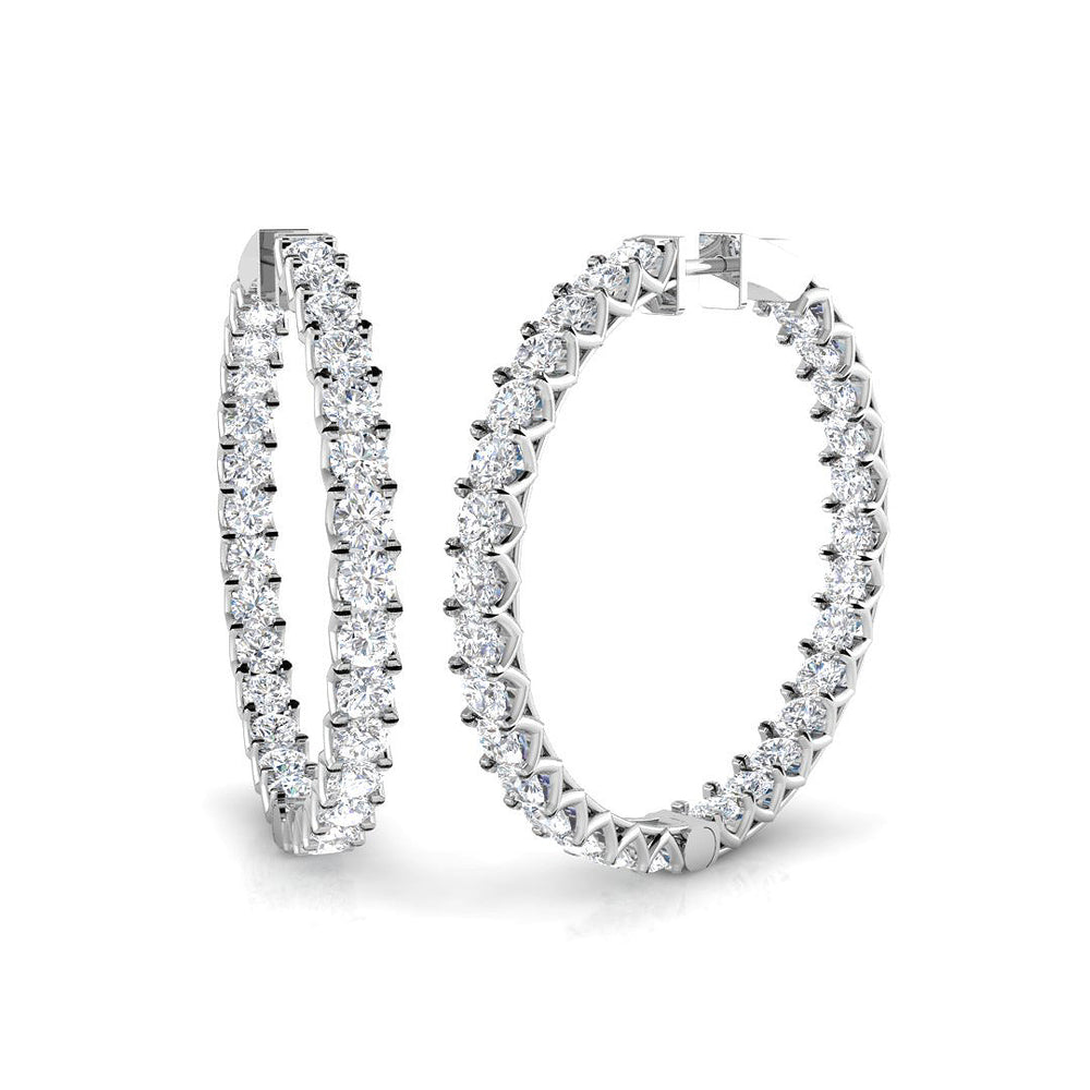 Hoop Earrings - Ereoy 11.5ct Radiant Sparkle