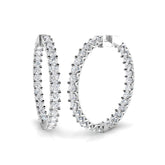 Hoop Earrings - Ereoy 11.5ct Radiant Sparkle