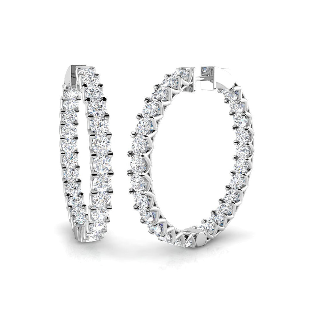 Hoop Earrings - Tumxy 9.5 Carat Mega Sparkle