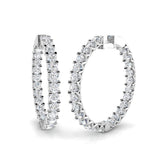 Hoop Earrings - Tumxy 9.5 Carat Mega Sparkle