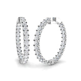 Hoop Earrings - Tumxy 9.5 Carat Mega Sparkle