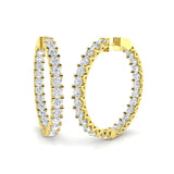 Hoop Earrings - Tumxy 9.5 Carat Mega Sparkle