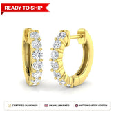 Lab grown diamond earring