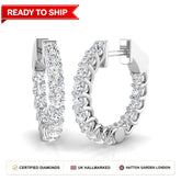Lab grown diamond earring