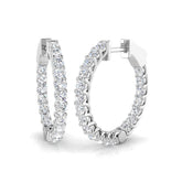Hoop Earrings - Epswy 1.75ct Lab Grown Diamond