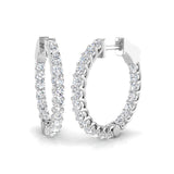 Hoop Earrings - Epswy 1.75ct Lab Grown Diamond