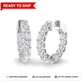 Lab grown diamond earring