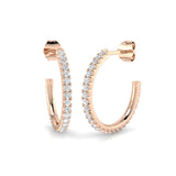 Hoop Earrings - Sweety 0.5ct Elegant Diamond Sparkle