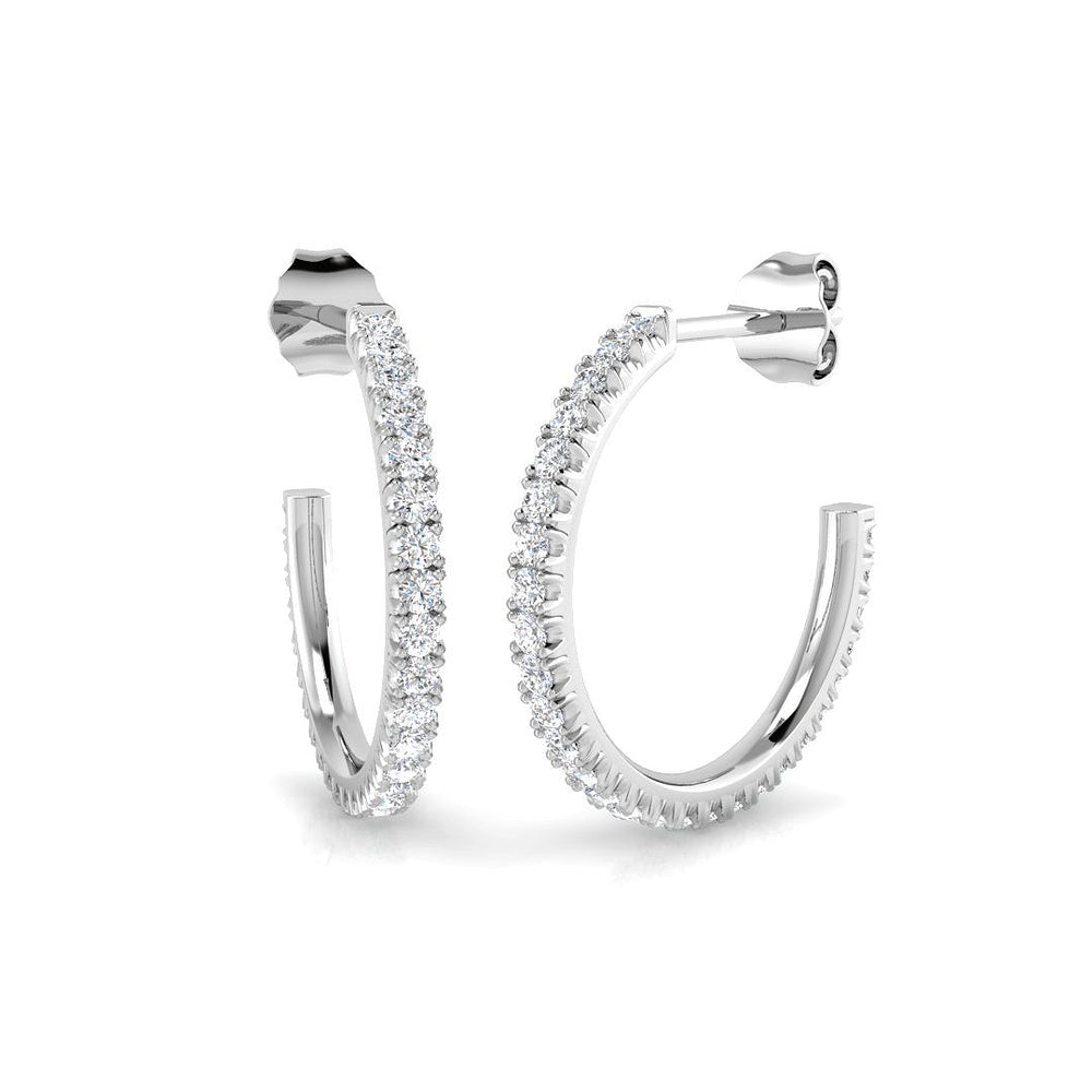 Hoop Earrings - Sweety 0.5ct Elegant Diamond Sparkle