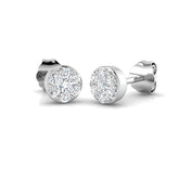 Caden Gold Cluster Diamond Earrings | Elegant 0.25ct to 0.5ct Jewelry
