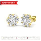 Lab grown diamond earring