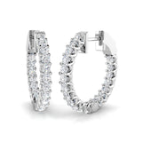 Hoop Earrings - Tulry 1ct To 2.5ct Premium Diamond Sparkle