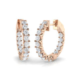 Hoop Earrings - Luvry 0.33ct Gold Diamond Luxury Elegance