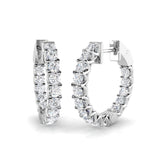 Hoop Earrings - Luvry 0.33ct Gold Diamond Luxury Elegance