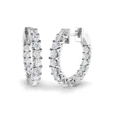 Hoop Earrings - Luvry 0.33ct Gold Diamond Luxury Elegance