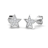"Eaden Gold Diamond Earrings - Elegant 0.1ct Shape Design"