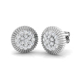 Tulsy Luxury Gold Cluster Diamond Earrings | 0.33ct Elegance