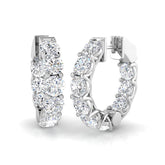 Hoop Earrings - Ereby 8.5ct Lab Grown Diamond