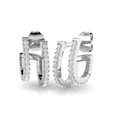 Duley Gold Diamond Crawler Earrings - Elegant Luxury Jewels