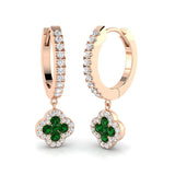 Dudly Gold Clover Diamond Earrings | Luxurious 0.5ct to 1.25ct