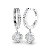 Dudly Gold Clover Diamond Earrings | Luxurious 0.5ct to 1.25ct