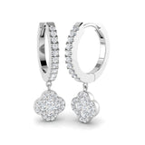 Dudly Gold Clover Diamond Earrings | Luxurious 0.5ct to 1.25ct