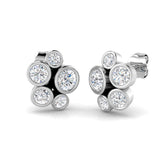 Emrys Elegant Gold Diamond Earrings - 1.25ct to 1.75ct Fancy Style
