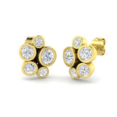 9ct Yellow Gold 1.13ct Lab Grown Diamond Fancy Earrings