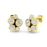 9ct Yellow Gold 1.13ct Lab Grown Diamond Fancy Earrings