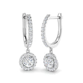 Trizz Gold Diamond Drop Trilogy Earrings - Elegant Luxury Jewelry