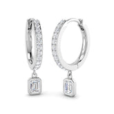 Edwyn Gold Drop & Trilogy Diamond Earrings - Elegant 0.5ct Luxury