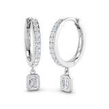 Edwyn Gold Drop & Trilogy Diamond Earrings - Elegant 0.5ct Luxury
