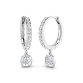 Elgin Gold Diamond Drop Trilogy Earrings - 1ct Luxury Jewelry