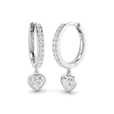 Elton Gold Drop & Trilogy Diamond Earrings - 1ct Luxury Jewelry