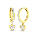 Elton Gold Drop & Trilogy Diamond Earrings - 1ct Luxury Jewelry