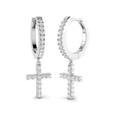 Eltyn 0.33ct Gold Drop & Trilogy Diamond Earrings for Elegant Style