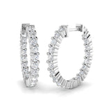 Hoop Earrings - Erhry 1ct Gold Pure Radiance