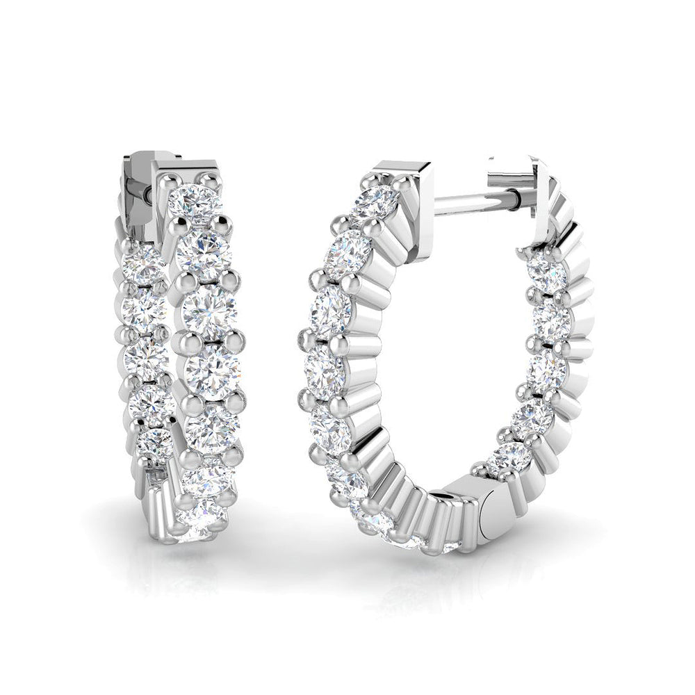 Hoop Earrings - Embly 0.5ct Lab Grown Diamond