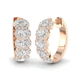 Hoop Earrings - Erhsy 1ct Gold Pure Radiance