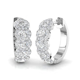 Hoop Earrings - Erhsy 1ct Gold Pure Radiance
