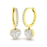 "Entsy Gold Diamond Drop & Trilogy Earrings - 1ct Luxury Elegance"