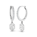 Luxury Pouch Diamond Earring 0.75 ct Platinum, 9ct, 18ct White, Yellow & Rose Gold | Handcrafted Fine Jewellery-2