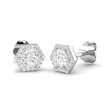 Satin Bag Diamond Earring 0.5 ct Platinum, 9ct, 18ct White, Yellow & Rose Gold | Handcrafted Fine Jewellery-2