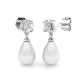 Erkoy 6ct Gold Pearl Diamond Earrings - Luxury Jewelry Elegance