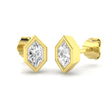 Solitaire Diamond Earrings Epsby Gold 0.5ct Luxury